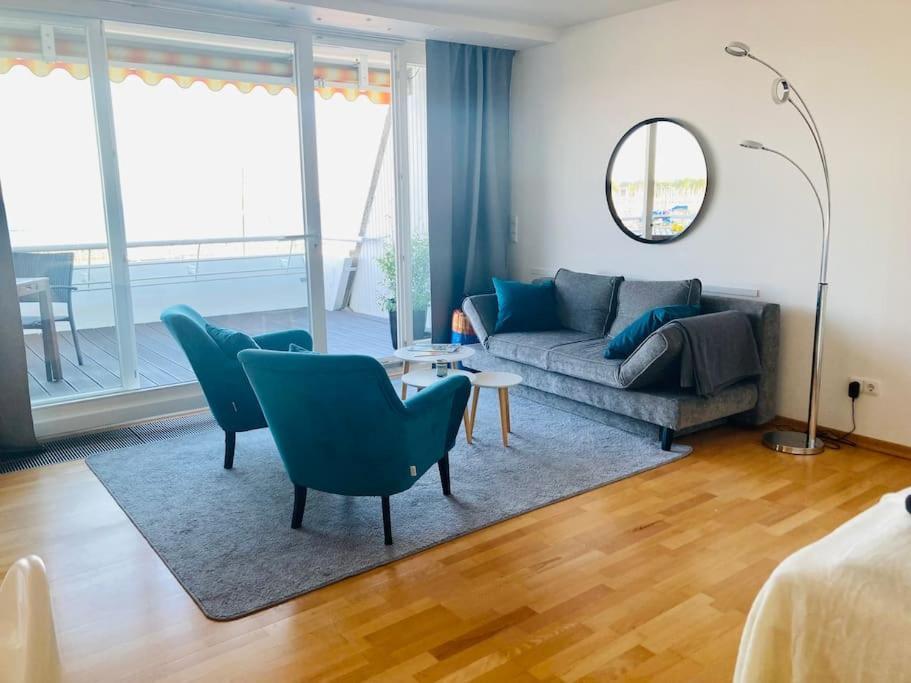 Panoramablick Und Den Strand Direkt Vor Der Tuer Apartment Kiel Ngoại thất bức ảnh